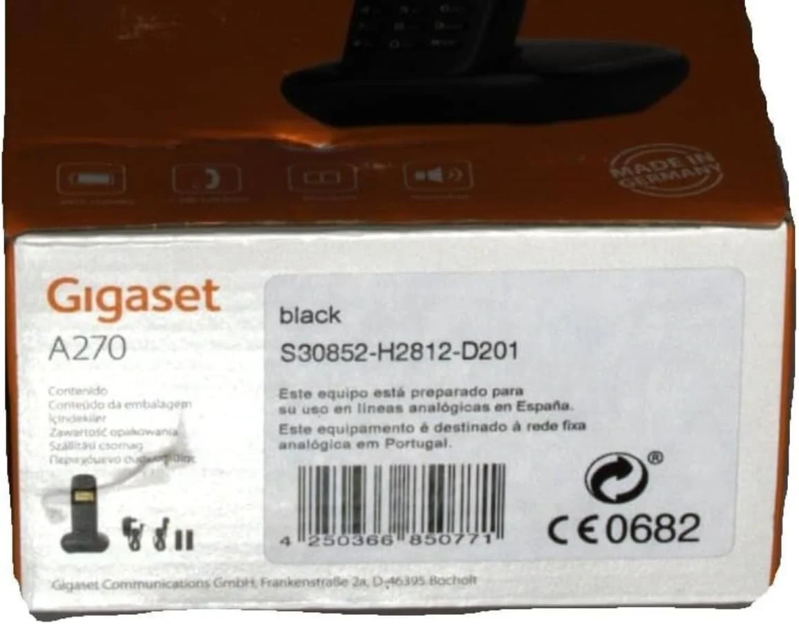 تلفن بی سیم گیگاست A270 با 18 ساعت زمان مکالمه، 200 ساعت حالت آماده به کار، برد 50 متری داخلی و 300 متری خارجی، بلندگو، ذخیره سازی 80 مخاطب، ساخت آلمان برای خانه و دفتر، DECT، هندزفری، سفید تلفن بی سیم گیگاست A270 با 18 ساعت زمان مکالمه، 200 ساعت حالت آماده به کار، برد 50 متری داخلی و 300 متری خارجی، بلندگو، ذخیره سازی 80 مخاطب، ساخت آلمان برای خانه و دفتر، DECT، هندزفری، سفید