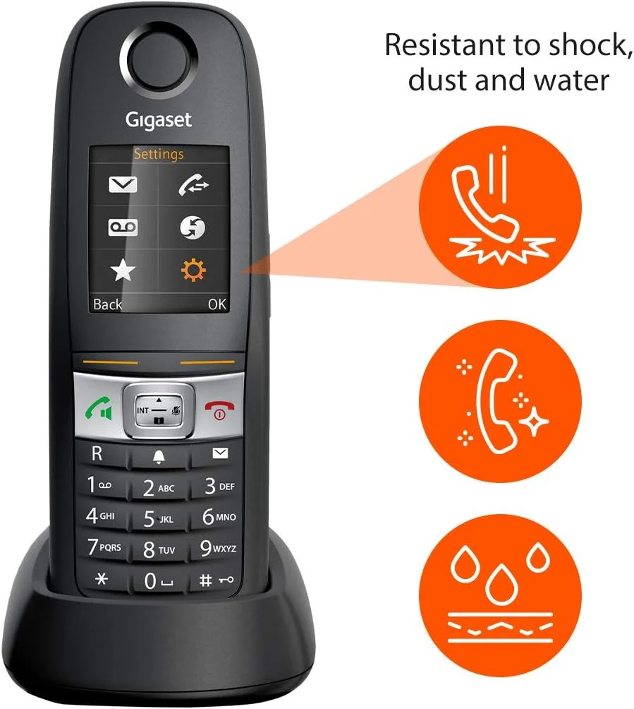 گوشی اضافه گیگاست E630HX - گوشی بیسیم مقاوم، ضد آب و ضد گرد و غبار برای تلفن E630A