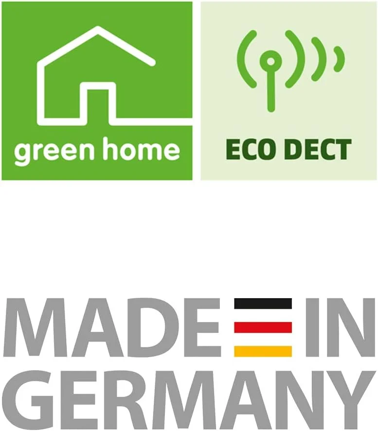 تلفن بی سیم گیگاست A270 - تلفن DECT بی سیم - صفحه نمایش گرافیکی روشن - گوشی و کلید هندزفری - صفحه کلید با کاربری آسان، مشکی [نسخه انگلستان]