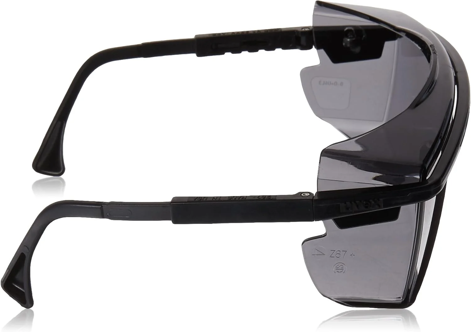 عینک ایمنی خاکستری Uvex Honeywell Home، ضد خش، OTG، مشکی/خاکستری (S2504)