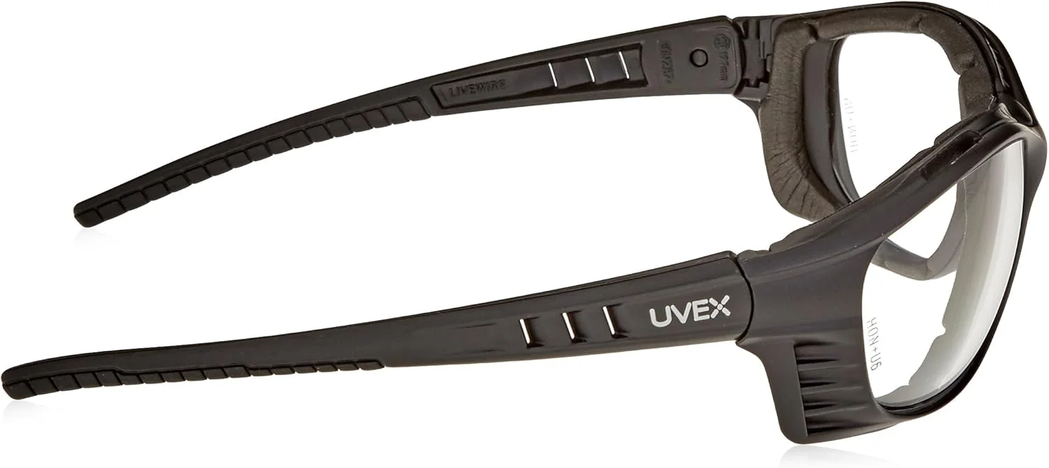 عینک ایمنی هانیول UVEX S2600XP Uvex Livewire با فریم مشکی مات، لنز شفاف، پوشش UV Extreme و ضد بخار عینک ایمنی هانیول UVEX S2600XP Uvex Livewire با فریم مشکی مات، لنز شفاف، پوشش UV Extreme و ضد بخار
