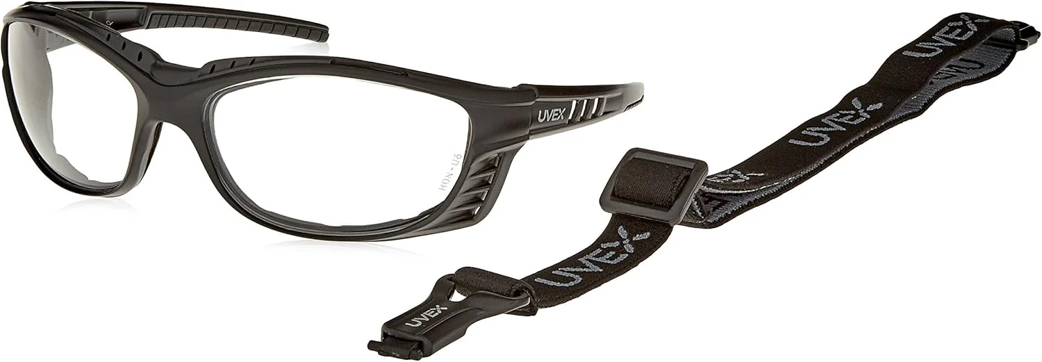 عینک ایمنی هانیول UVEX S2600XP Uvex Livewire با فریم مشکی مات، لنز شفاف، پوشش UV Extreme و ضد بخار عینک ایمنی هانیول UVEX S2600XP Uvex Livewire با فریم مشکی مات، لنز شفاف، پوشش UV Extreme و ضد بخار