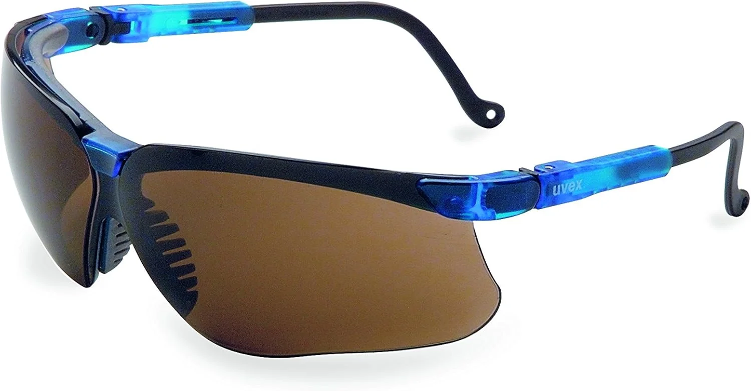 عینک ایمنی Uvex by Honeywell Genesis، فریم مشکی با لنز SCT-Reflect 50 و پوشش سخت ضد خش Ultra-Dura (S3204)