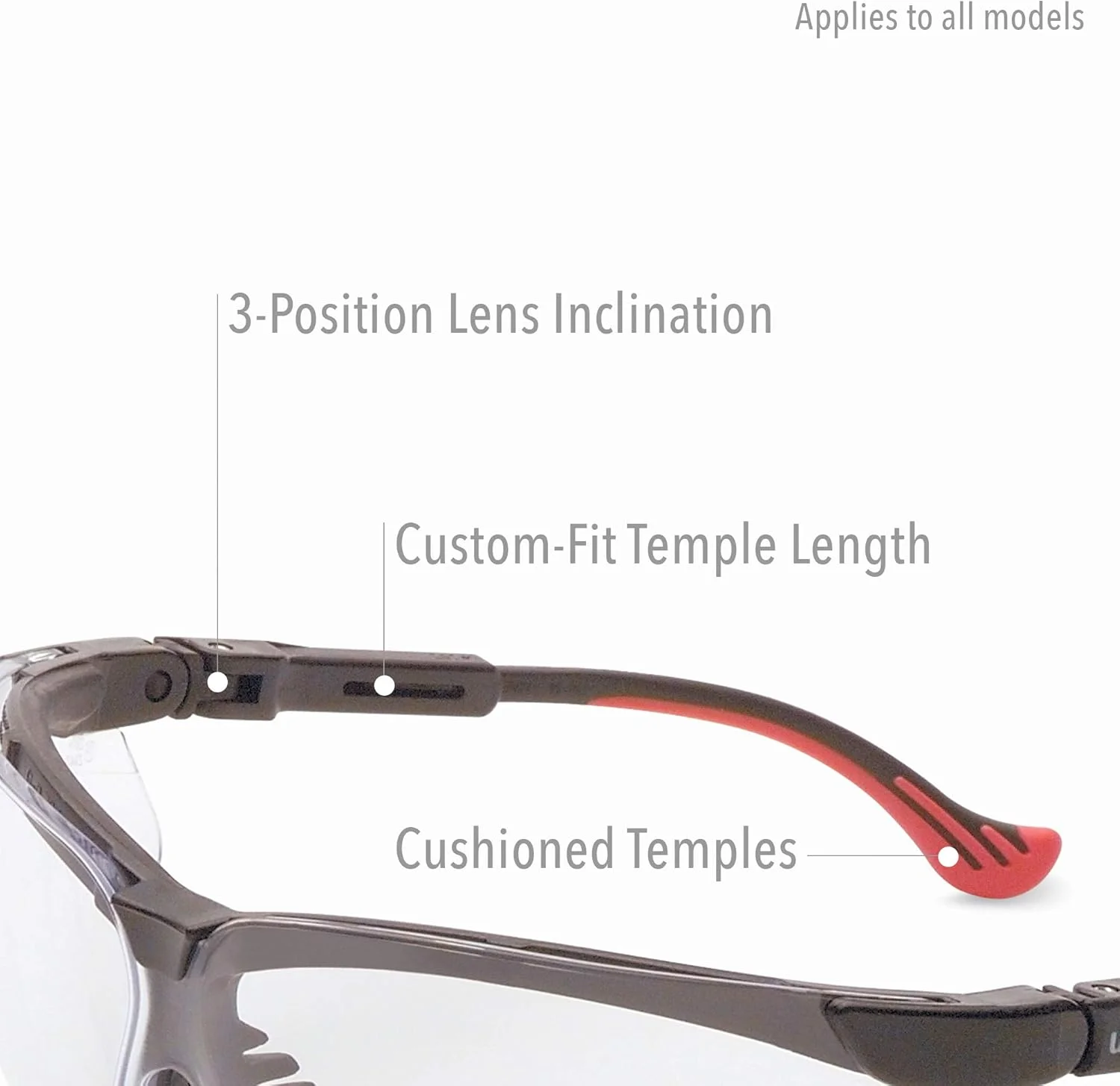 عینک ایمنی یووکس جنسیس ایکس سی مدل S3300 - مشکی عینک ایمنی یووکس جنسیس ایکس سی مدل S3300 - مشکی