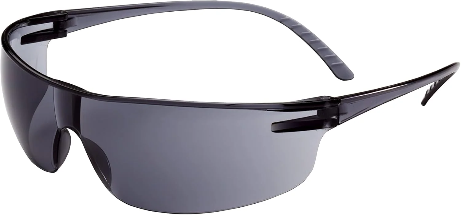 عینک ایمنی هانیول UVEX SVP200 با فریم خاکستری، لنز خاکستری و پوشش ضد بخار (SVP203)