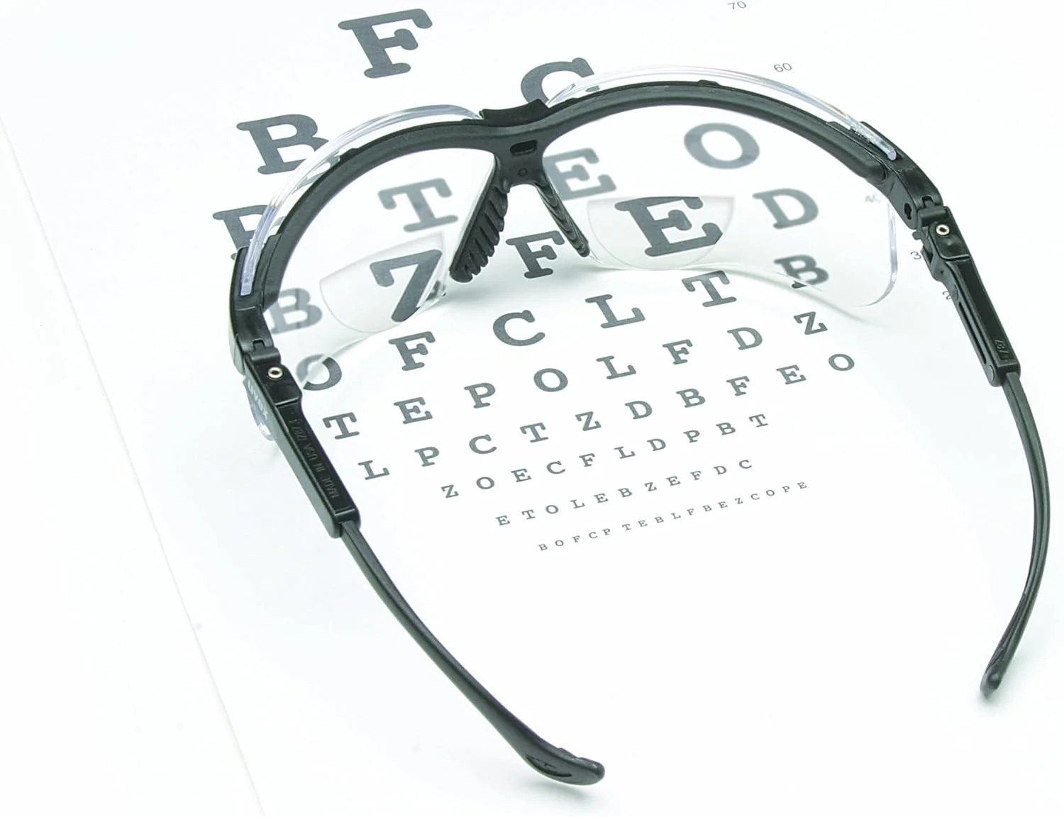 عینک ایمنی ذره بینی مشکی یووکس Genesis 2 با لنز ضد خش سخت و شفاف، لنز شفاف، فریم مشکی، 2.0