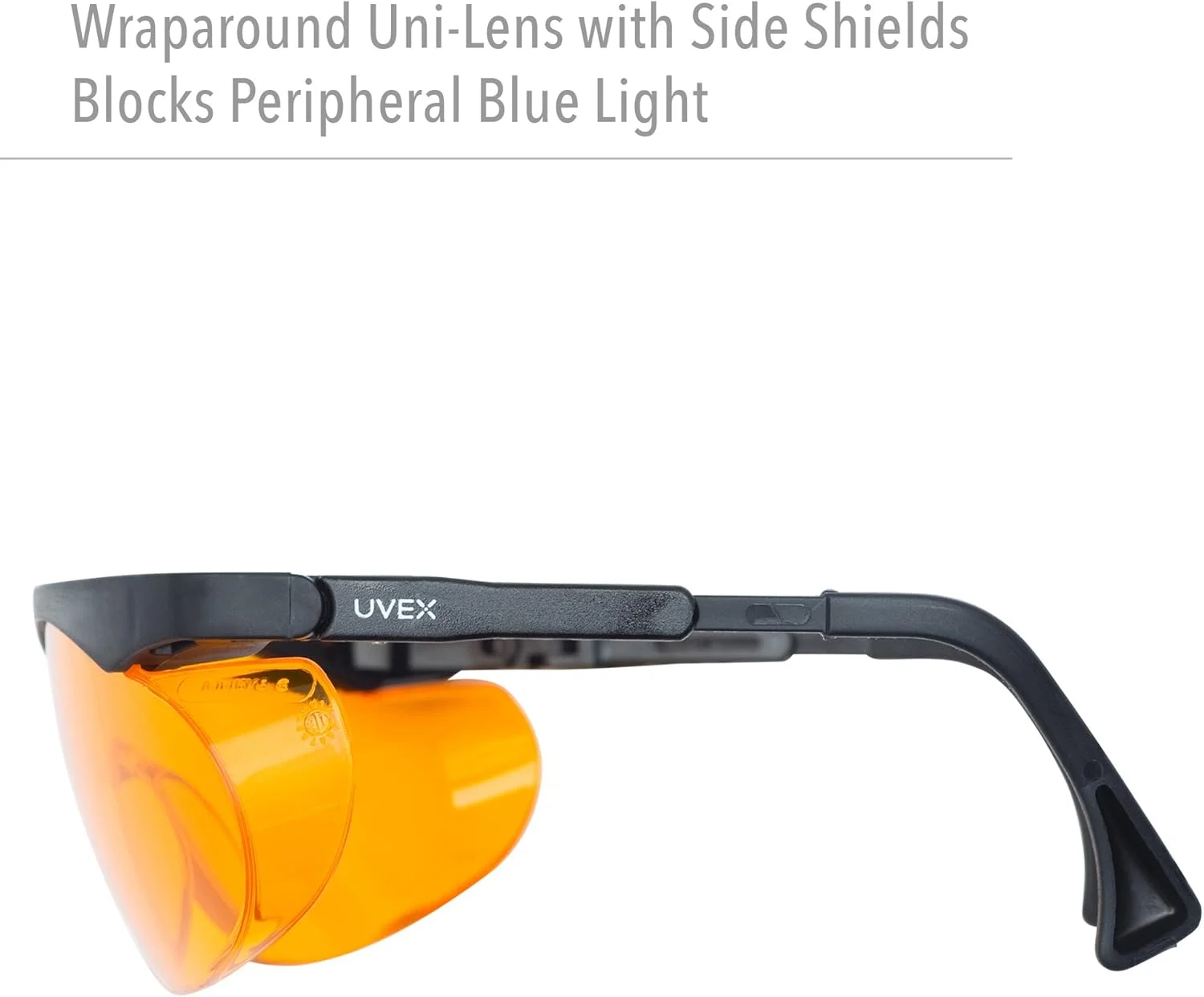 عینک کامپیوتر مسدود کننده نور آبی Uvex Skyper با لنز نارنجی SCT (S1933X)