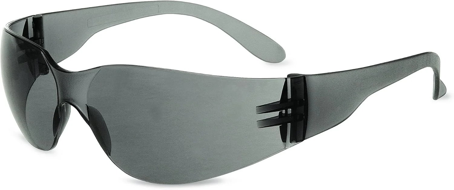 عینک ایمنی سری uvex Honeywell XV108 با فریم خاکستری، لنز خاکستری و بدون پوشش