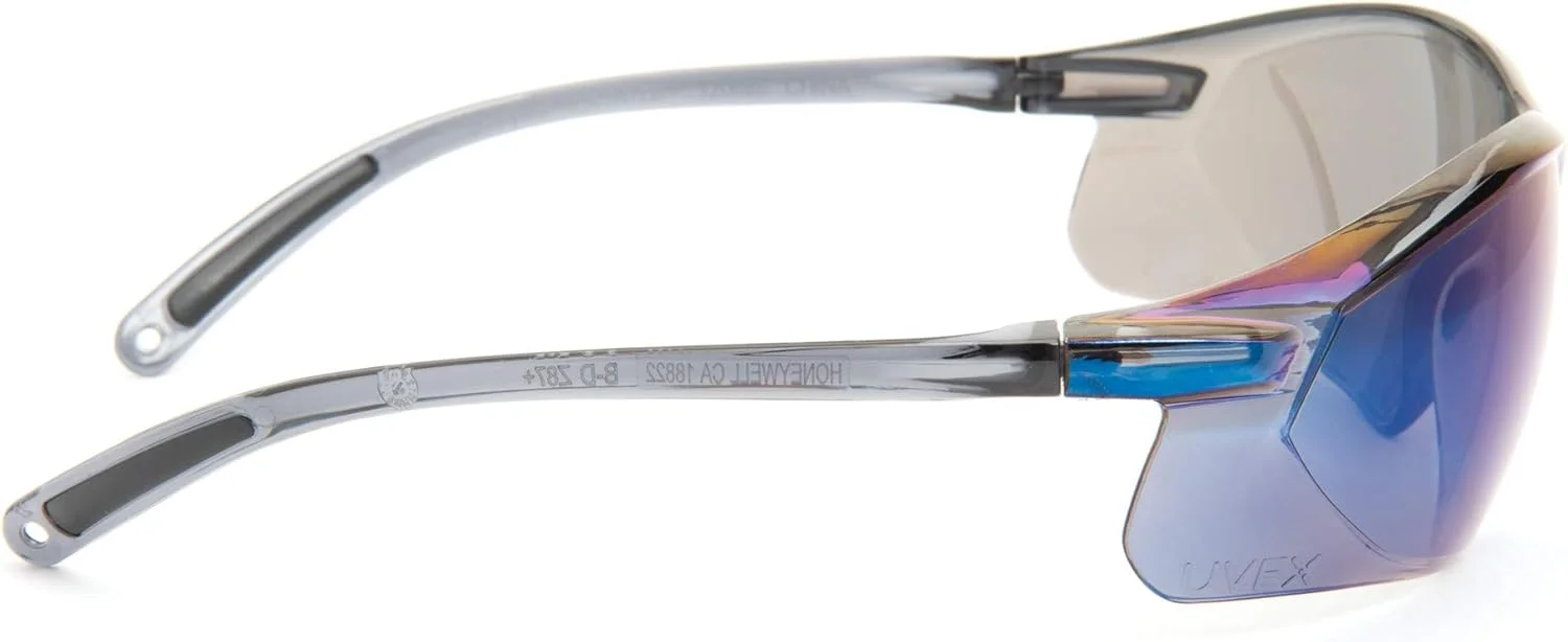 عینک ایمنی سبک وزن ضد خش سری uvex Honeywell Retail A700 با لنز آینه ای آبی (RWS-51035)