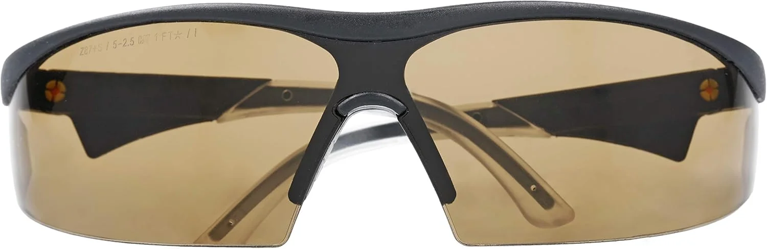 عینک ایمنی لنز قهوه ای کوچک Caterpillar CSA-DIGGER-103-AF فیلتر دسته 5-2.5