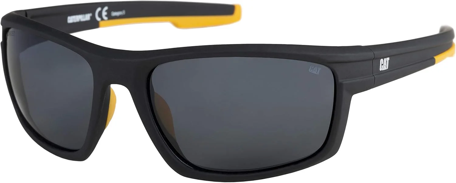 عینک آفتابی مستطیلی پلاریزه مردانه کاترپیلار مدل موتور