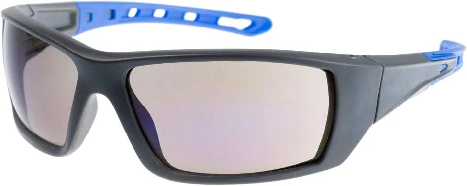 عینک ایمنی پلنر 108-As کاترپیلار، خاکستری/آبی، لنز آبی، سایز یونیورسال