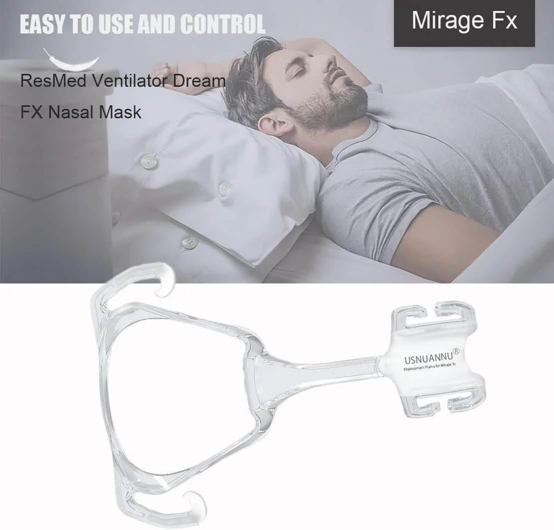 فریم جایگزین محافظ بینی USNUANNU برای لوازم جانبی دستگاه تنفسی، هدگیر ResMed Mirage FX ماسک بینی قابل استفاده مجدد Mirage FX محافظ بینی (پهن شده)