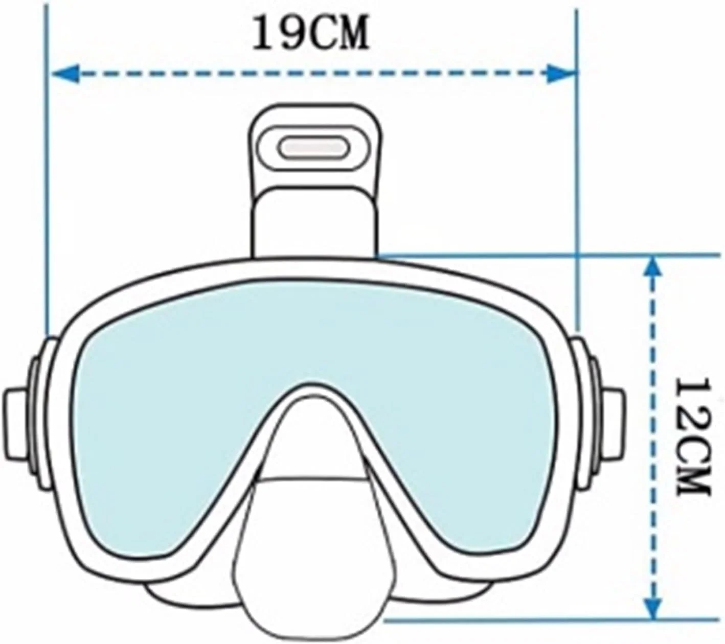 ماسک غواصی WANAM ماسک غواصی زیر آب ماسک های تنفسی اسنورکلینگ تجهیزات ایمن شنا برای بزرگسالان