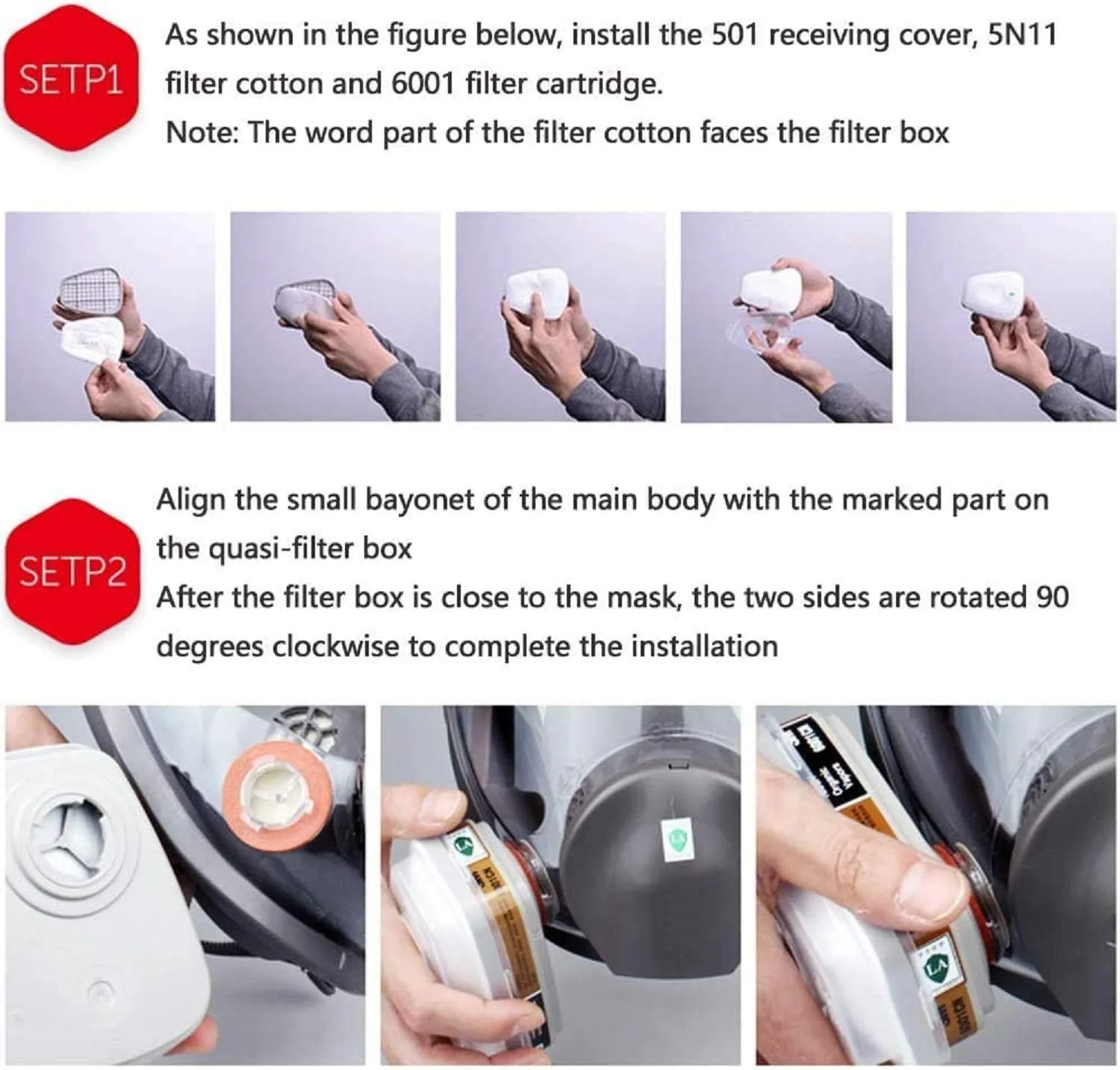 ماسک نیم صورت تانگس قابل استفاده مجدد - ماسک تنفسی با فیلتر برای رنگ آمیزی، گرد و غبار، جوشکاری، رزین، بخارات و گازهای آلی