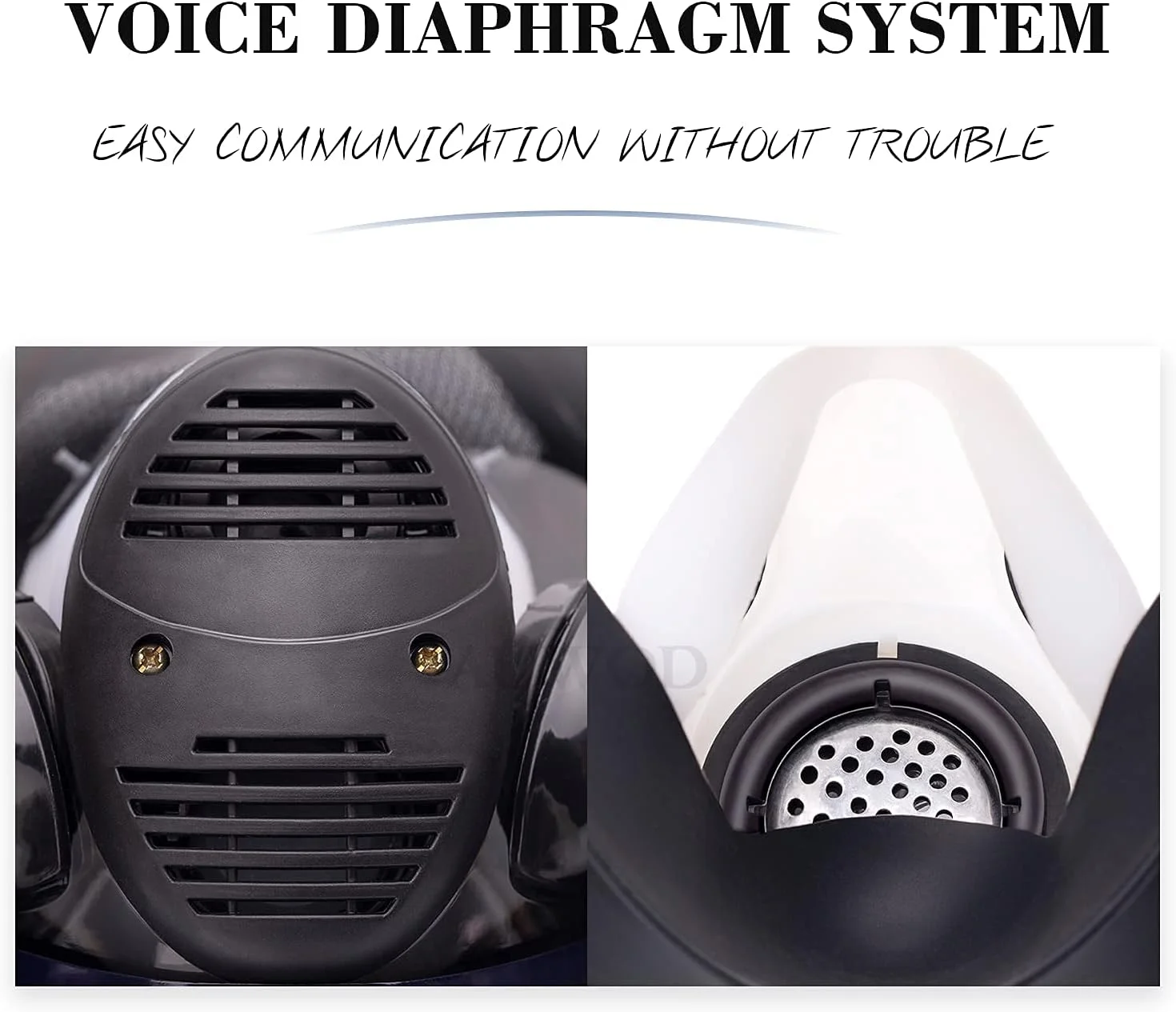 ماسک تنفسی تمام صورت Auwod 17in1 مناسب برای گازهای آلی، رنگ پاش، مواد شیمیایی، نجاری، محافظ گرد و غبار