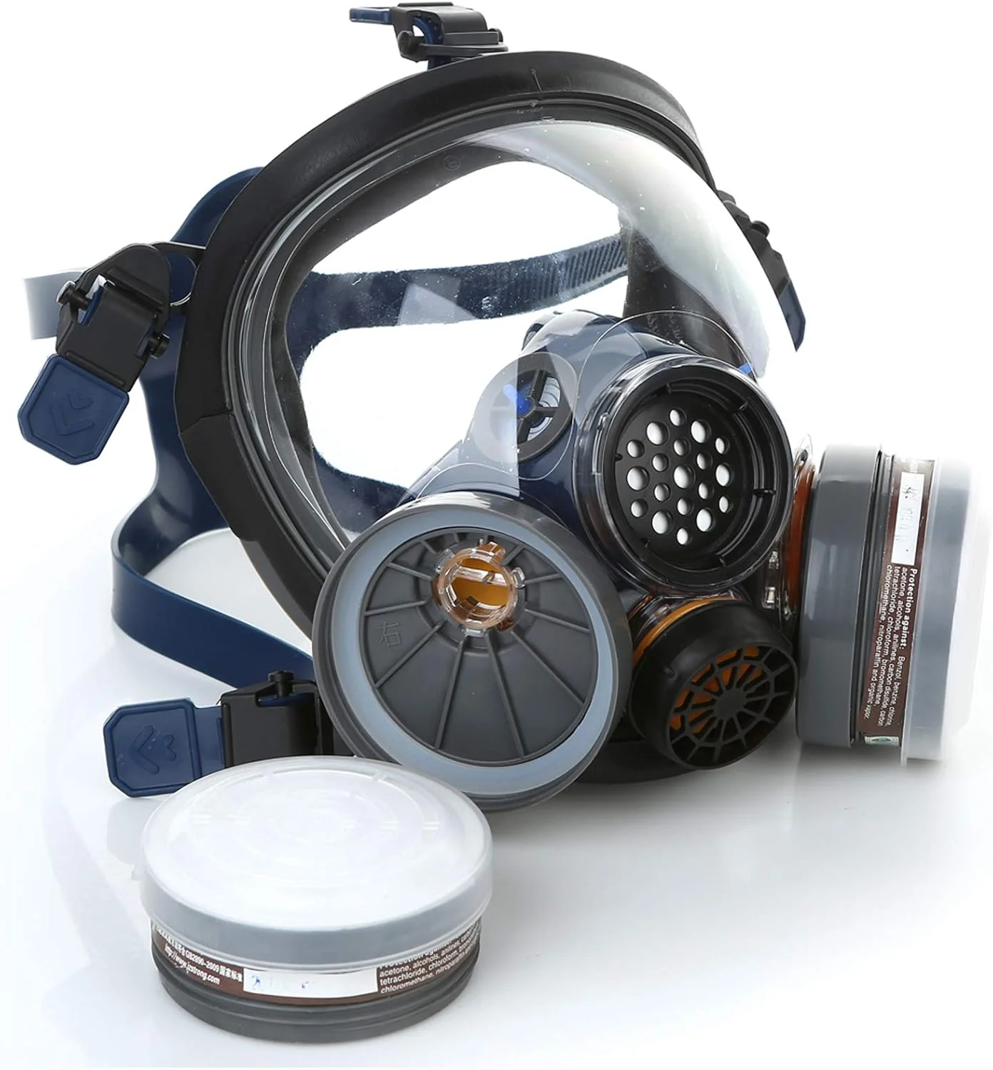 ماسک تنفسی تمام صورت UOPASD با فیلتر هوای کربن فعال