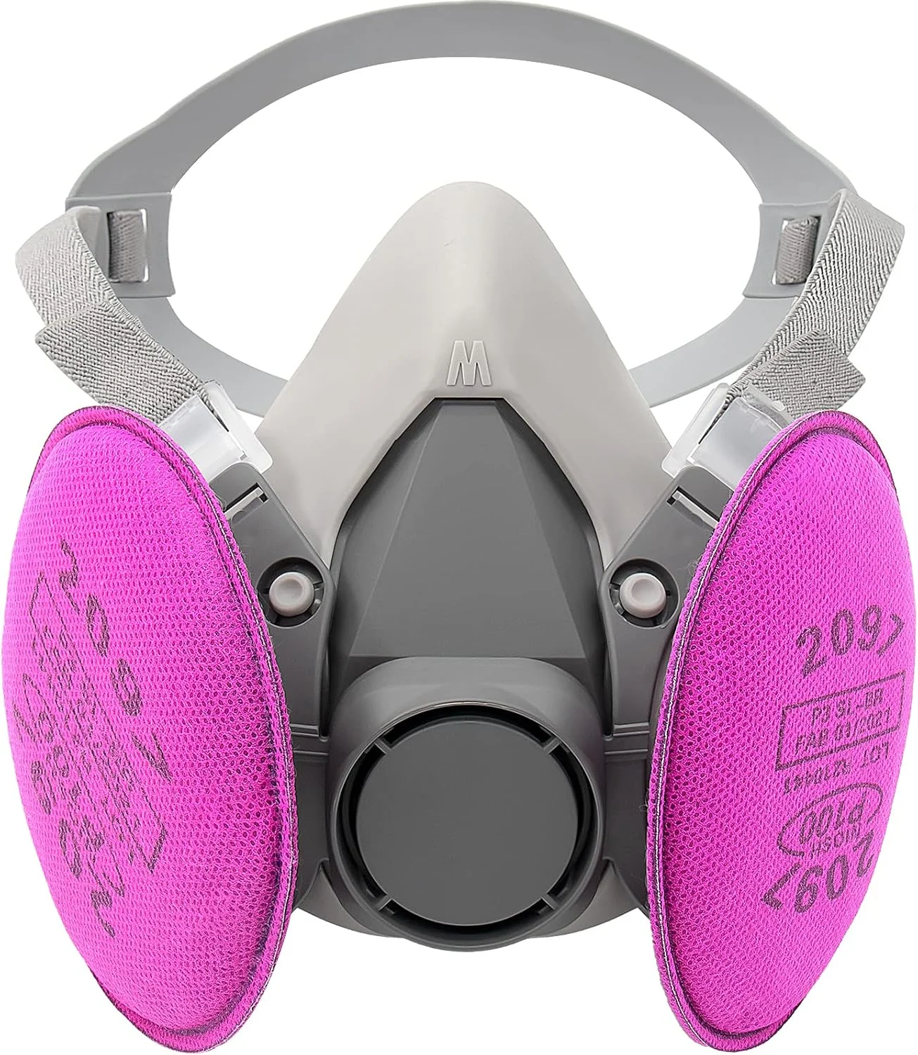 ماسک تنفسی نیم صورت MYGCCA با فیلتر 2097، ماسک رزینی با فیلتر برای گرد و غبار و بخارات آلی مورد استفاده در نقاشی، نجاری، اپوکسی، جوشکاری