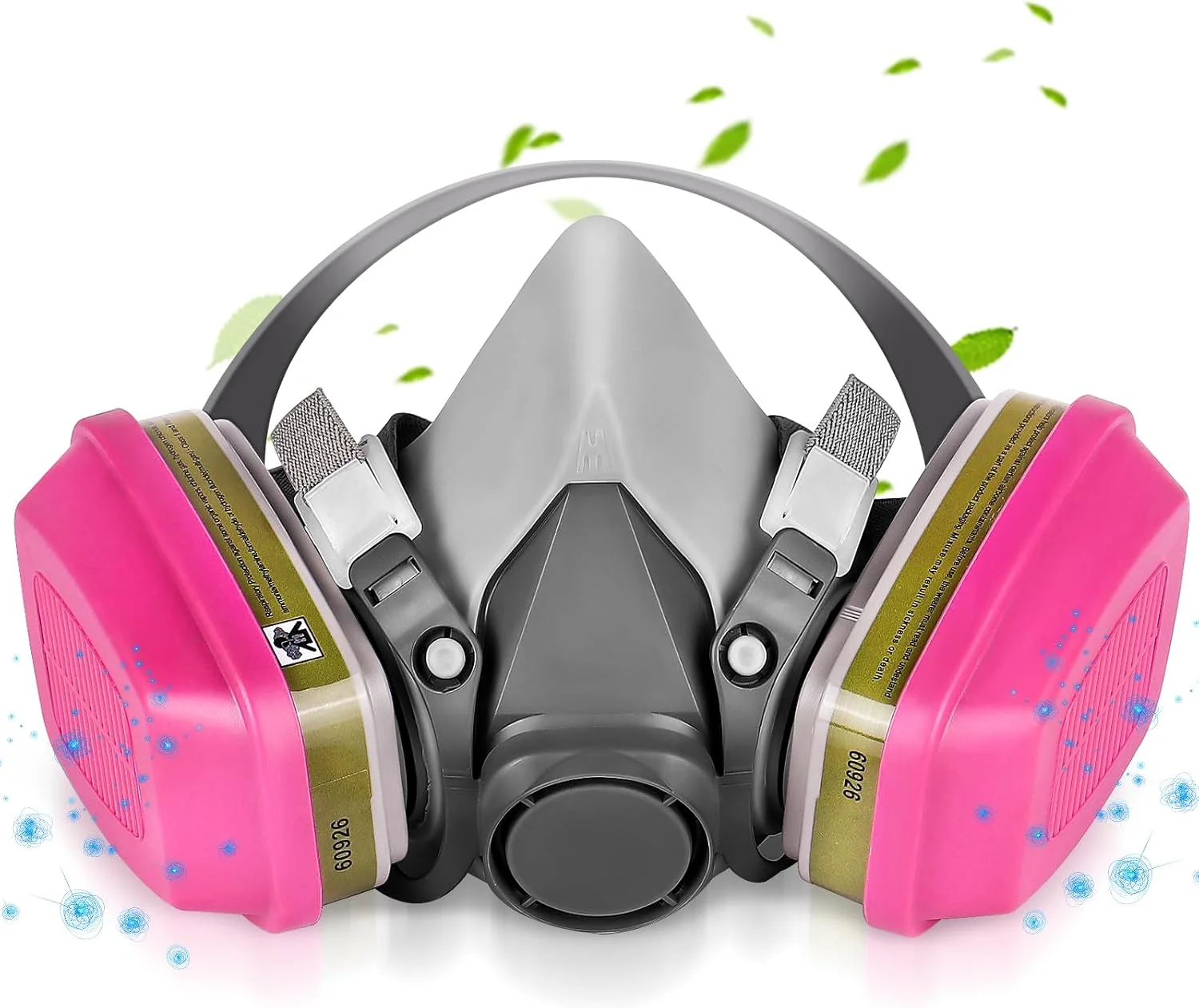 ماسک گاز تمام صورت GSHUBB برای بقا در شرایط هسته ای و شیمیایی: ماسک تنفسی بخار آلی برای گرد و غبار، رنگ آمیزی، پولیش و جوشکاری