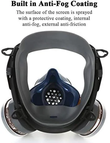 ماسک ایمنی تمام صورت UOPASD با فیلتر کربن فعال