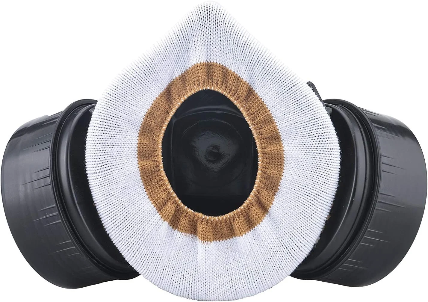 ماسک ایمنی تمام صورت Lurowo، ماسک تنفسی چندبار مصرف با عینک ایمنی، ماسک ضد گرد و غبار دو کارتریجی برای رنگ آمیزی، گرد و غبار، ذرات، پولیش ماشین، جوشکاری (مشکی)