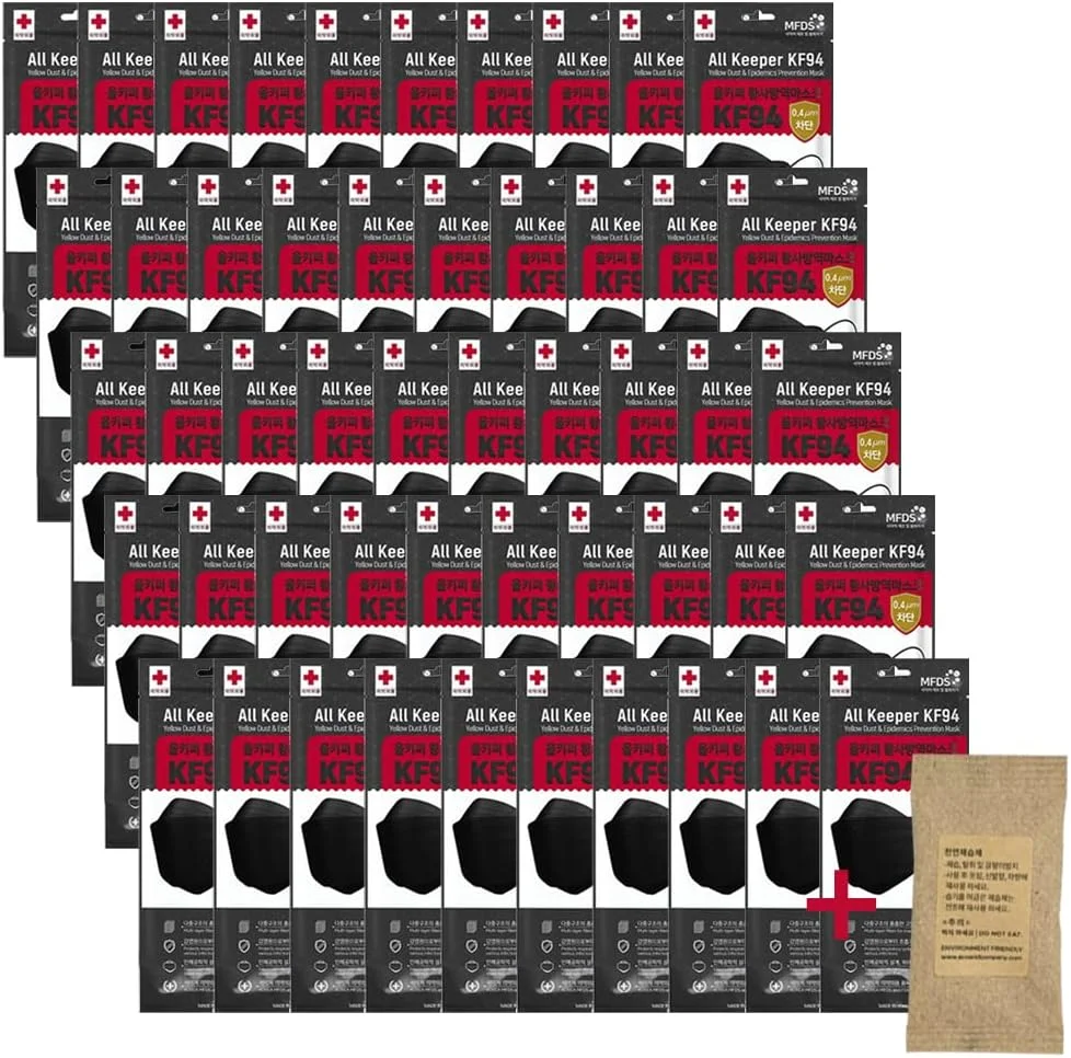 FIXPIX - ماسک ایمنی صورت KF94 با فیلتر 4 لایه و رطوبت گیر طبیعی (50 عدد)