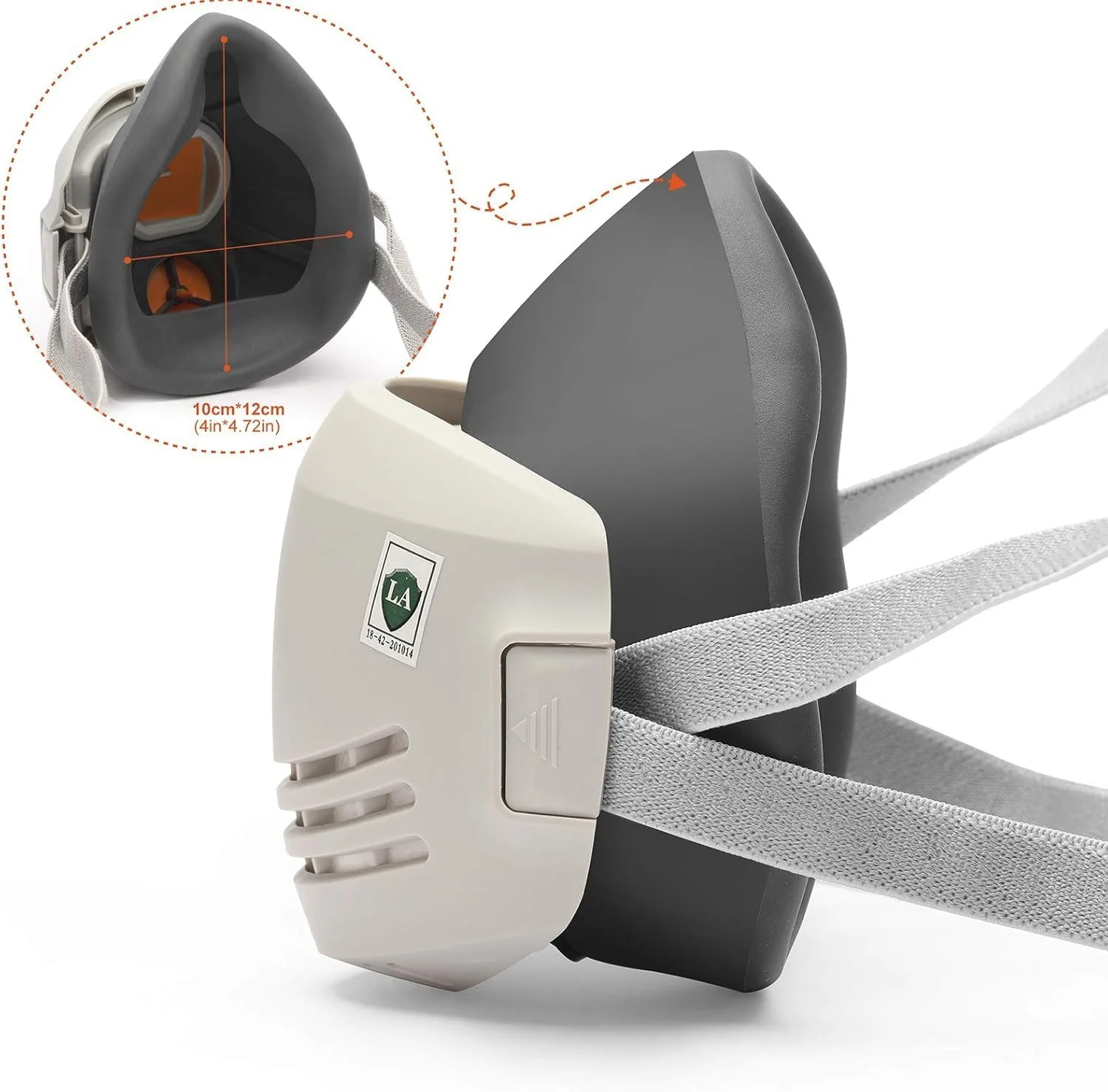 ماسک تنفسی با فیلتر برای محافظت در برابر گرد و غبار، گازها، دود، آزبست، بخارات آلی، مواد شیمیایی در هنگام رنگ آمیزی، سمپاشی، سنباده زنی، جوشکاری، ساخت و ساز و کار، محافظت قابل حمل PPE