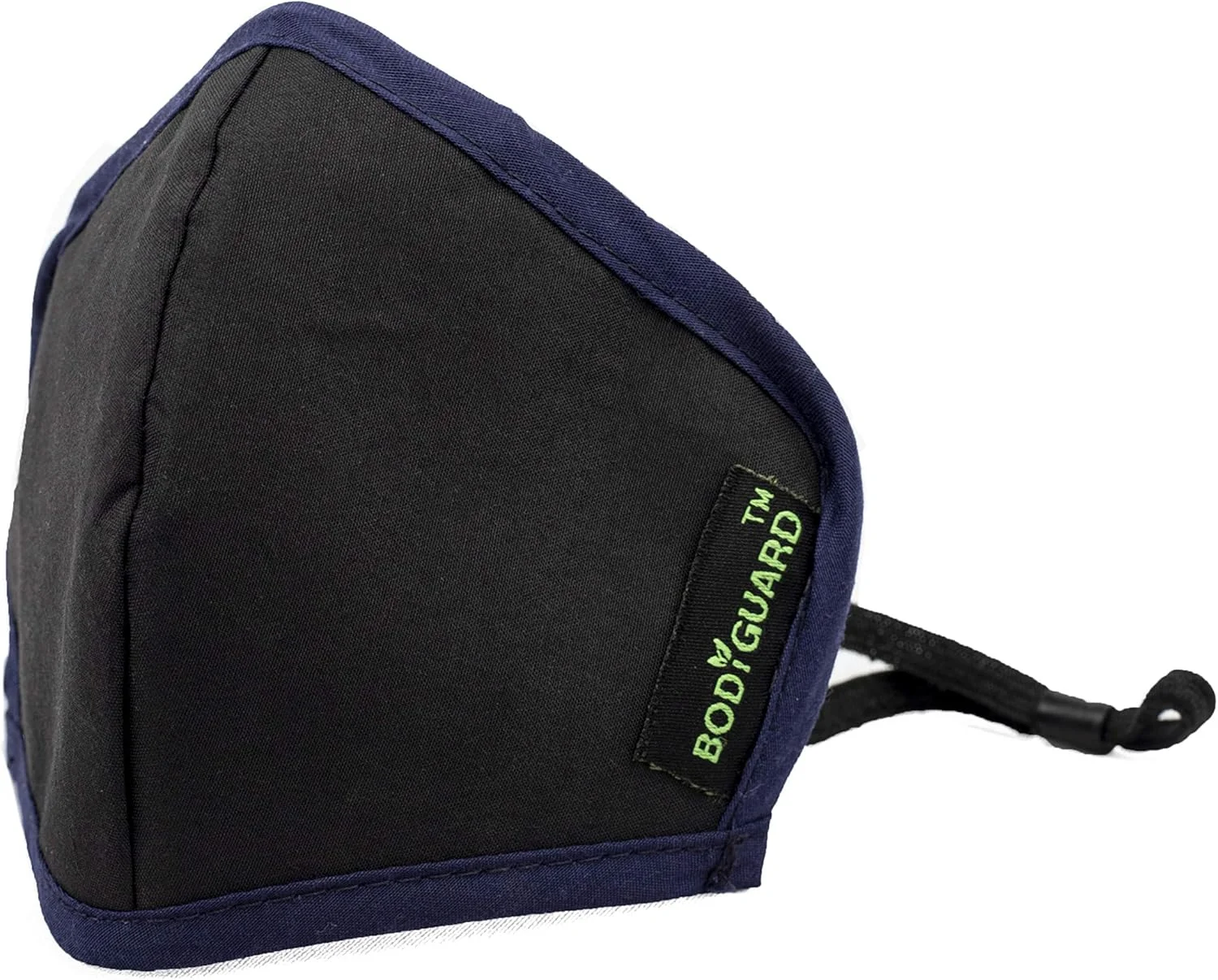 ماسک صورت پنبه ای قابل استفاده مجدد Bodyguard برای بزرگسالان | ماسک ضد آلودگی 5 لایه N95+PM2.5 با گیره بینی | فیلتر کربن فعال برای مردان و زنان | محافظت راحت و شیک (بزرگ)