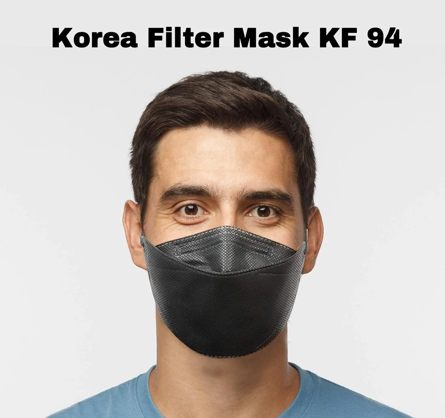 دیلی دیلی، پیدا کردن زیبایی واقعی من، ماسک یکبار مصرف KF94، بسته 5 عددی، محافظت 4 لایه فیلتر ویروس، راندمان فیلتر ≥ 94٪، ساخت کره، (بزرگ، مشکی)