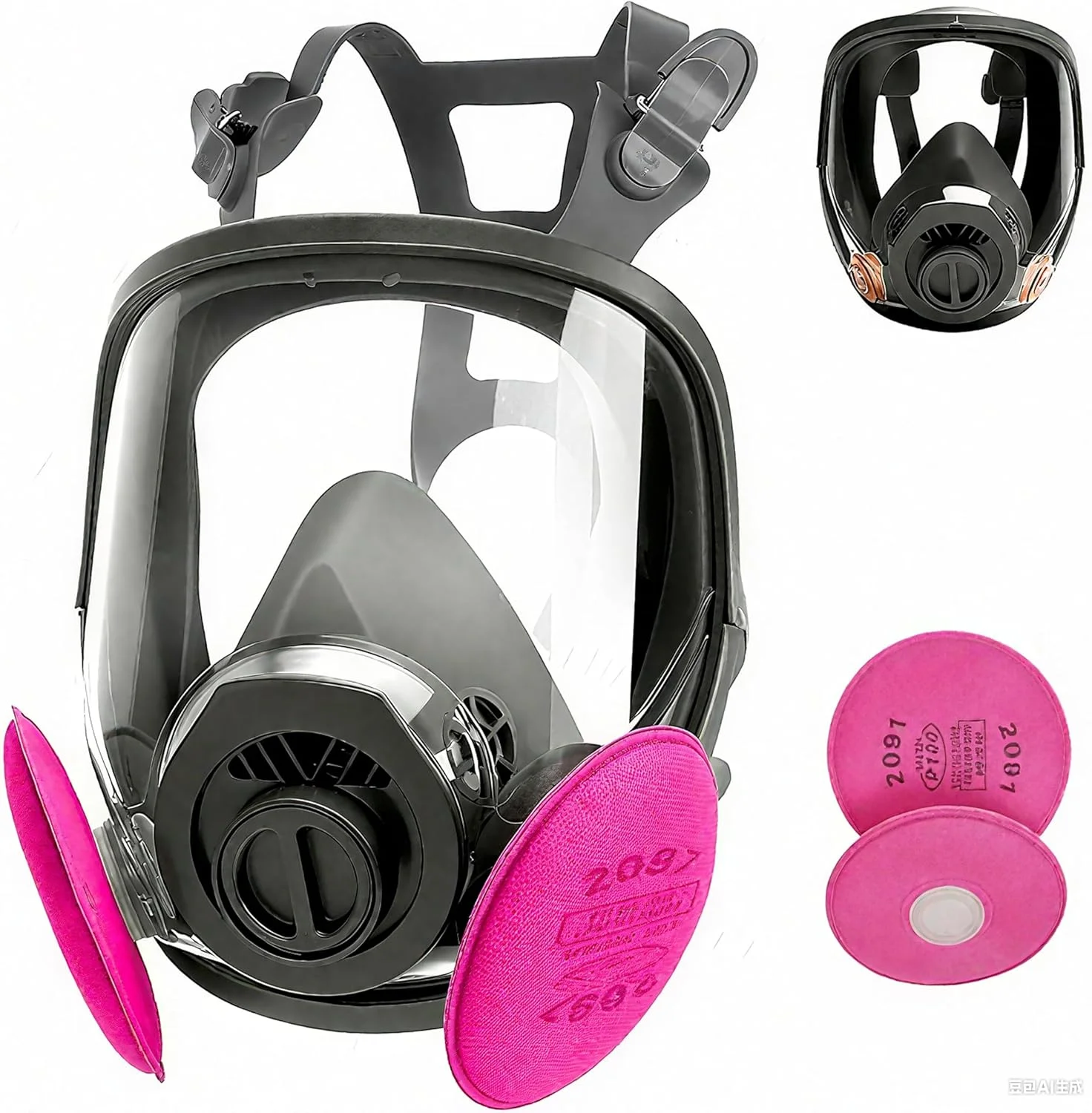 ماسک تنفسی ETSG، ماسک های تنفسی صورت قابل استفاده مجدد با فیلتر، ماسک های گاز در برابر مواد شیمیایی/بخار آلی/فرمالدئید