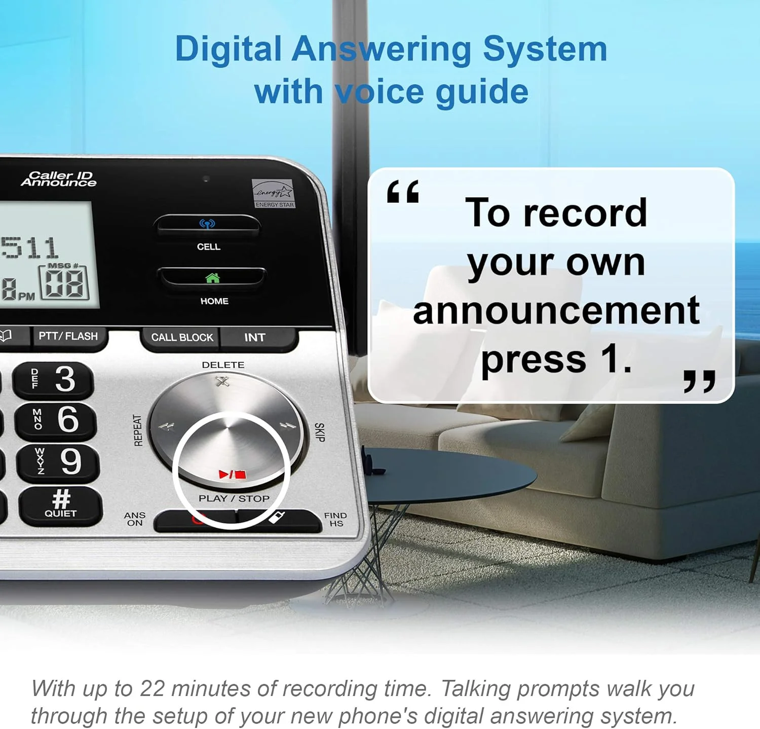 تلفن بی سیم خانگی برد بلند 5 گوشی VTech VS113-5 با مسدود کردن تماس، اتصال بلوتوث به تلفن همراه، صفحه نمایش 2 اینچی با نور پس زمینه، دکمه های بزرگ و سیستم پاسخگویی، نقره ای و مشکی تلفن بی سیم خانگی برد بلند 5 گوشی VTech VS113-5 با مسدود کردن تماس، اتصال بلوتوث به تلفن همراه، صفحه نمایش 2 اینچی با نور پس زمینه، دکمه های بزرگ و سیستم پاسخگویی، نقره ای و مشکی