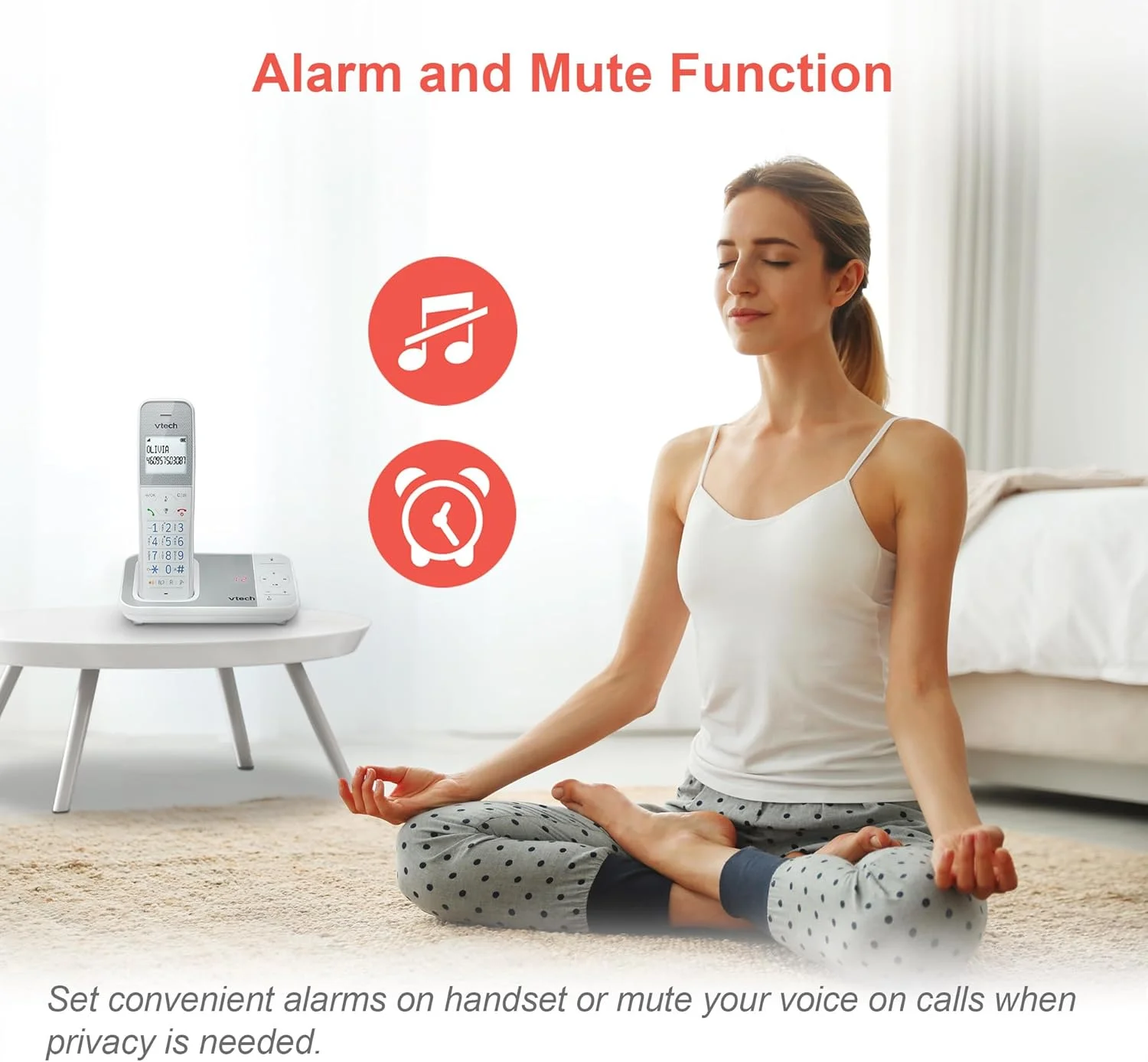 تلفن بی سیم DECT وی تک مدل XS1050 با منشی تلفنی، 1 گوشی، تلفن ثابت خانگی، پلاستیک آنتی باکتریال، مسدود کردن تماس، تقویت کننده صدا، هندزفری، شماره گیری سریع، صفحه نمایش و صفحه کلید روشن تلفن بی سیم DECT وی تک مدل XS1050 با منشی تلفنی، 1 گوشی، تلفن ثابت خانگی، پلاستیک آنتی باکتریال، مسدود کردن تماس، تقویت کننده صدا، هندزفری، شماره گیری سریع، صفحه نمایش و صفحه کلید روشن