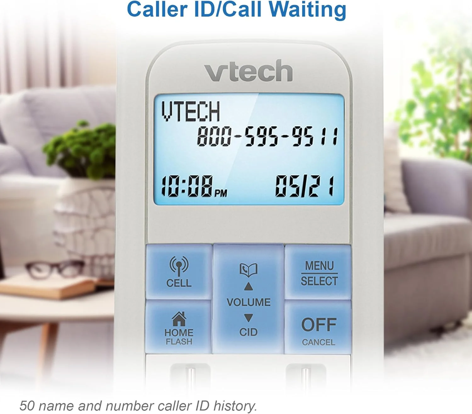 تلفن بی سیم VTech VS122 DECT 6.0 با طراحی رترو، دارای سیستم پاسخگویی، مسدود کننده تماس هوشمند و اتصال بلوتوث به تلفن همراه، تلفن رومیزی اسپیکرفون فول دوبلکس برای دفتر کار خانگی تلفن بی سیم VTech VS122 DECT 6.0 با طراحی رترو، دارای سیستم پاسخگویی، مسدود کننده تماس هوشمند و اتصال بلوتوث به تلفن همراه، تلفن رومیزی اسپیکرفون فول دوبلکس برای دفتر کار خانگی