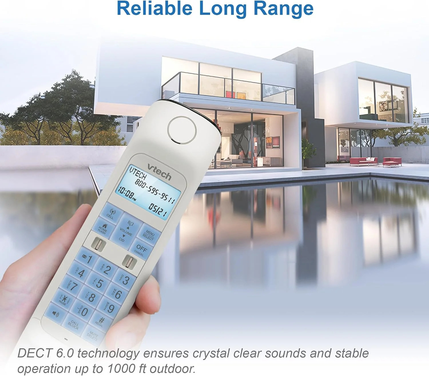 تلفن بی سیم VTech VS122 DECT 6.0 با طراحی رترو، دارای سیستم پاسخگویی، مسدود کننده تماس هوشمند و اتصال بلوتوث به تلفن همراه، تلفن رومیزی اسپیکرفون فول دوبلکس برای دفتر کار خانگی تلفن بی سیم VTech VS122 DECT 6.0 با طراحی رترو، دارای سیستم پاسخگویی، مسدود کننده تماس هوشمند و اتصال بلوتوث به تلفن همراه، تلفن رومیزی اسپیکرفون فول دوبلکس برای دفتر کار خانگی