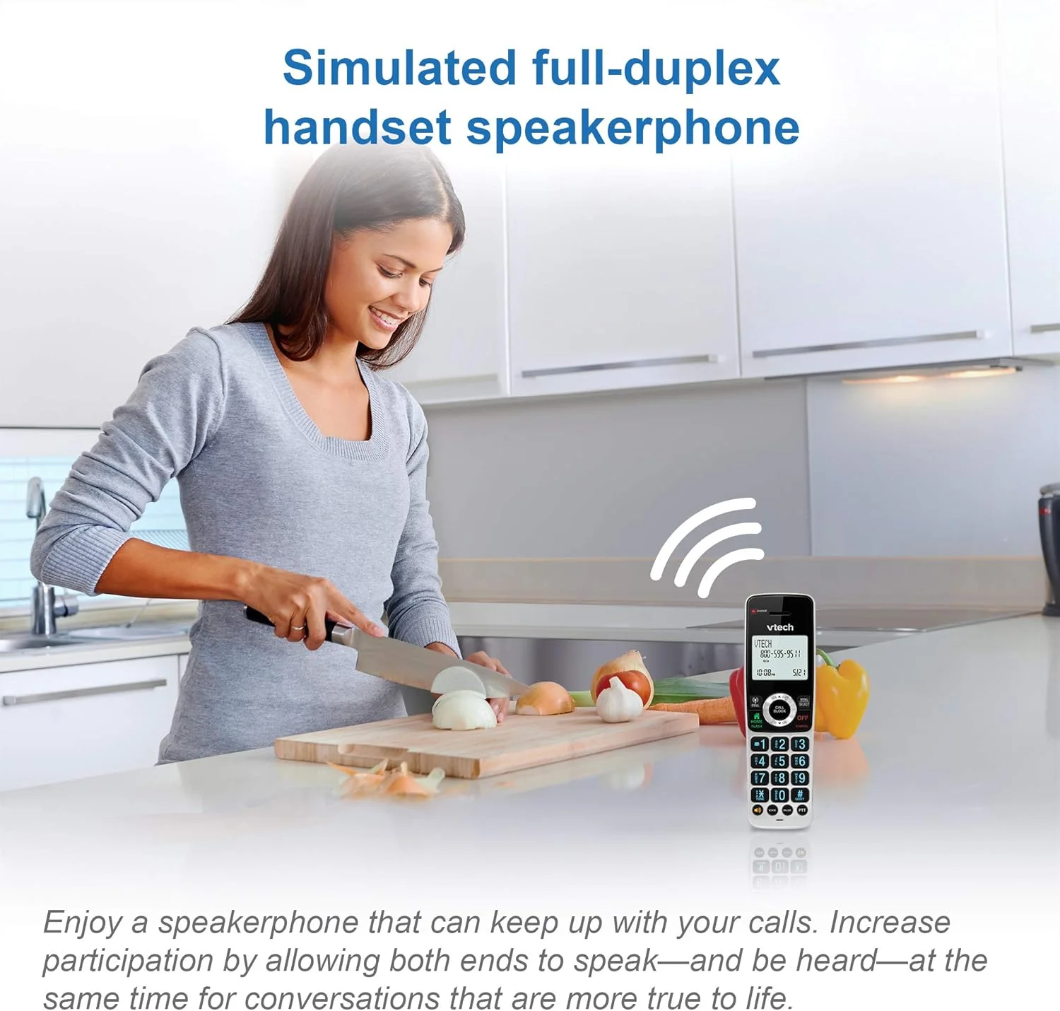 تلفن بی سیم خانگی برد بلند 5 گوشی VTech VS113-5 با مسدود کردن تماس، اتصال بلوتوث به تلفن همراه، صفحه نمایش 2 اینچی با نور پس زمینه، دکمه های بزرگ و سیستم پاسخگویی، نقره ای و مشکی تلفن بی سیم خانگی برد بلند 5 گوشی VTech VS113-5 با مسدود کردن تماس، اتصال بلوتوث به تلفن همراه، صفحه نمایش 2 اینچی با نور پس زمینه، دکمه های بزرگ و سیستم پاسخگویی، نقره ای و مشکی