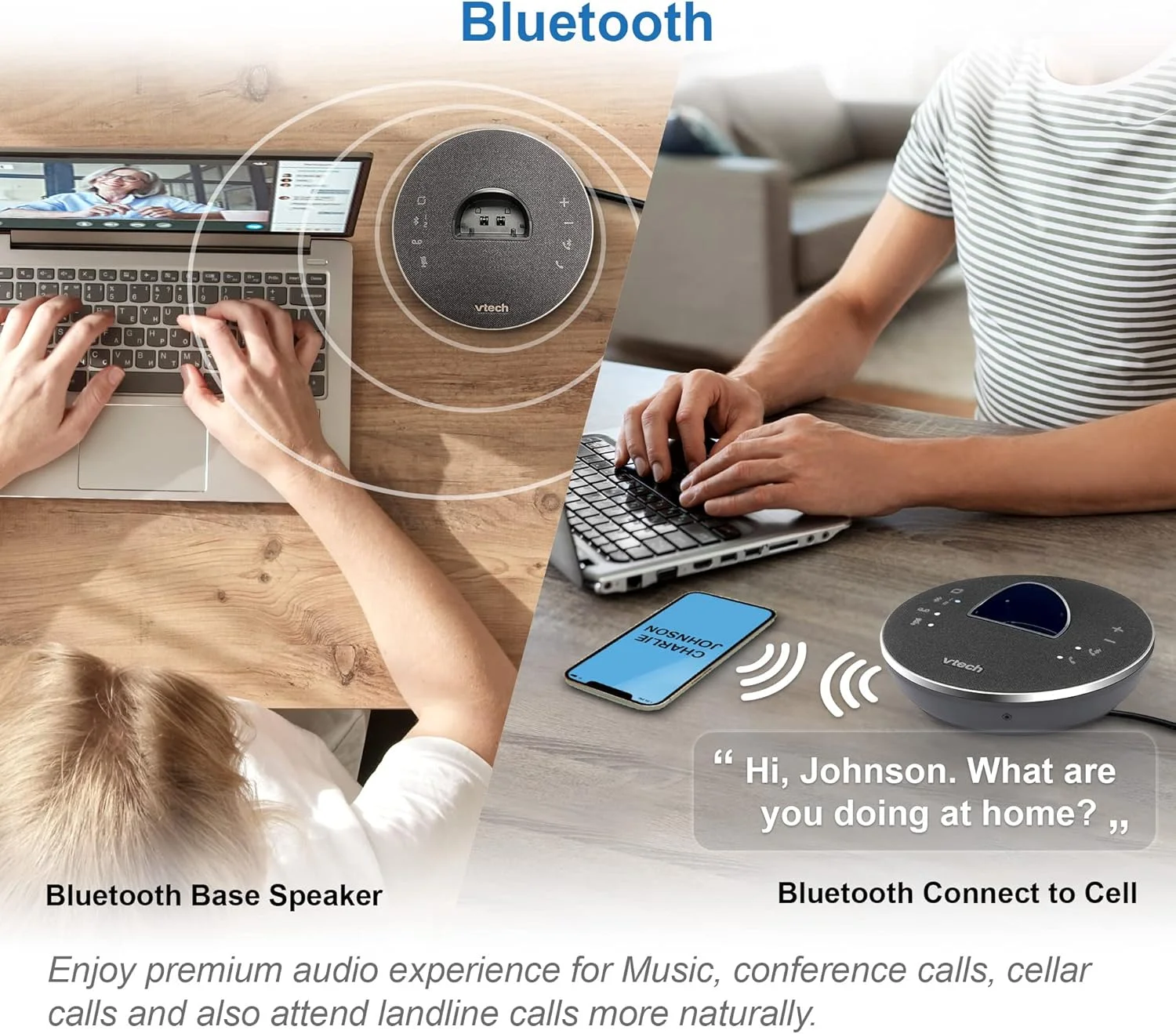 تلفن بی سیم VTech LS6381 DECT 6.0 با بلندگوی بلوتوث با قابلیت حذف اکو، کاهش نویز و پخش موسیقی. ایده آل برای تماس های تلفنی PC/خط ثابت/تلفن همراه. سیستم پاسخگویی، مسدود کننده تماس هوشمند تلفن بی سیم VTech LS6381 DECT 6.0 با بلندگوی بلوتوث با قابلیت حذف اکو، کاهش نویز و پخش موسیقی. ایده آل برای تماس های تلفنی PC/خط ثابت/تلفن همراه. سیستم پاسخگویی، مسدود کننده تماس هوشمند