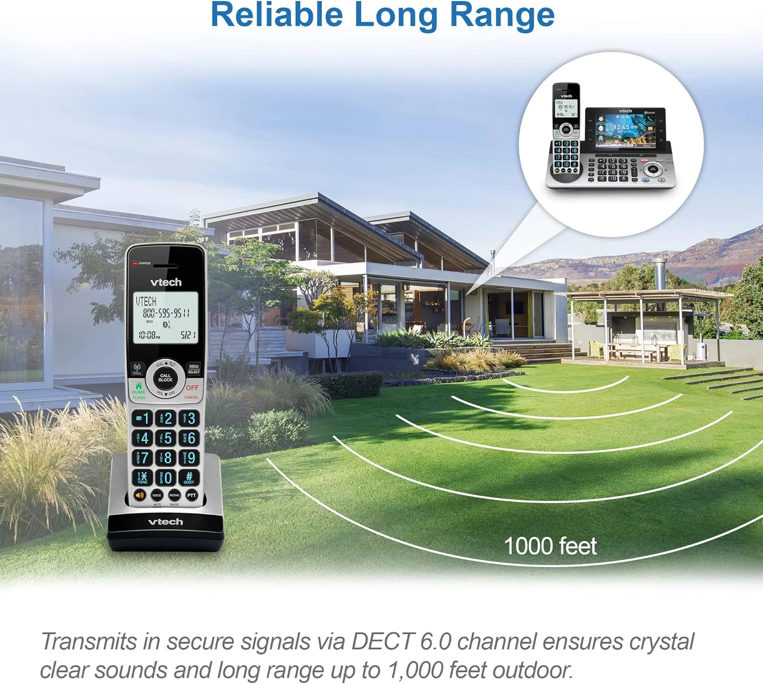 تلفن بی سیم قابل ارتقا VTech IS8251-3 با 3 گوشی برای دفتر کار خانگی، صفحه نمایش رنگی 5 اینچی، کلیدهای میانبر قابل برنامه ریزی، مسدود کننده تماس هوشمند، سیستم پاسخگویی، اتصال بلوتوث به تلفن همراه، IS8251-3 تلفن بی سیم قابل ارتقا VTech IS8251-3 با 3 گوشی برای دفتر کار خانگی، صفحه نمایش رنگی 5 اینچی، کلیدهای میانبر قابل برنامه ریزی، مسدود کننده تماس هوشمند، سیستم پاسخگویی، اتصال بلوتوث به تلفن همراه، IS8251-3