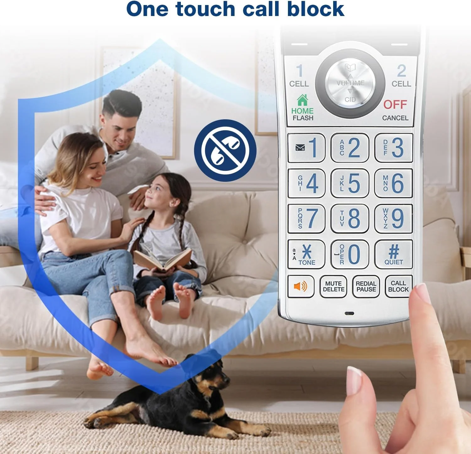 تلفن بی سیم خانگی VTech IS8151-4 با برد فوق العاده، دارای 4 گوشی، منشی تلفنی، برد 700 متری، مسدود کردن تماس، بلوتوث، جک هدست، پشتیبان برق، قابل ارتقا تا 12 گوشی، نقره ای/مشکی تلفن بی سیم خانگی VTech IS8151-4 با برد فوق العاده، دارای 4 گوشی، منشی تلفنی، برد 700 متری، مسدود کردن تماس، بلوتوث، جک هدست، پشتیبان برق، قابل ارتقا تا 12 گوشی، نقره ای/مشکی