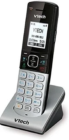 گوشی بی سیم جانبی VTech DS6290، نقره ای/مشکی | برای کارکردن به یک سیستم تلفن بی سیم سری DS6291 نیاز دارد