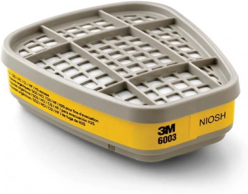 ماسک تنفسی 3M 6003 6200 با کارتریج، سایز واحد ماسک تنفسی 3M 6003 6200 با کارتریج، سایز واحد