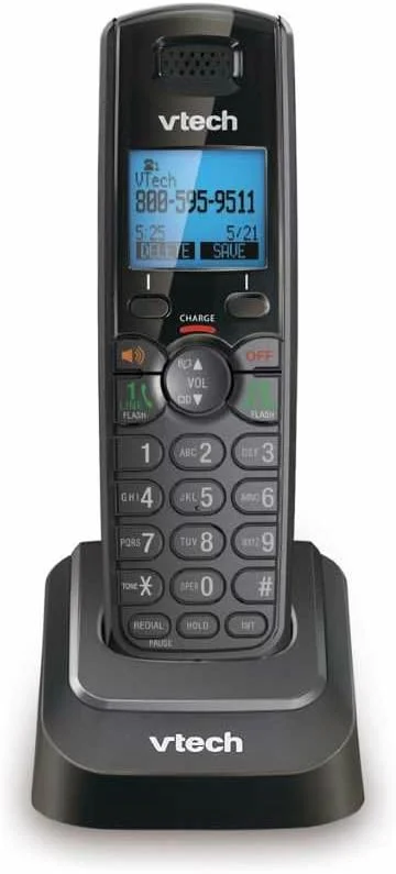 تلفن بی سیم قابل ارتقا دو خطه VTech DS6151-11 DECT 6.0 + (1) گوشی جانبی DS6101-11، مشکی تلفن بی سیم قابل ارتقا دو خطه VTech DS6151-11 DECT 6.0 + (1) گوشی جانبی DS6101-11، مشکی