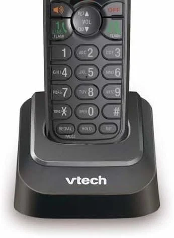 تلفن بی سیم دو خطی قابل ارتقا VTech DS6151-11 DECT 6.0 به همراه (3) گوشی جانبی DS6101-11، مشکی تلفن بی سیم دو خطی قابل ارتقا VTech DS6151-11 DECT 6.0 به همراه (3) گوشی جانبی DS6101-11، مشکی