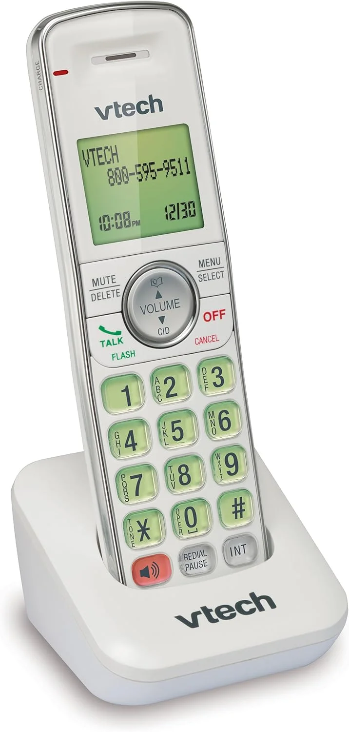 گوشی بی سیم جانبی VTech CS6409-17، سفید | برای کار کردن نیاز به سیستم تلفن بی سیم سری VTech CS6419 یا CS6429 دارد گوشی بی سیم جانبی VTech CS6409-17، سفید | برای کار کردن نیاز به سیستم تلفن بی سیم سری VTech CS6419 یا CS6429 دارد