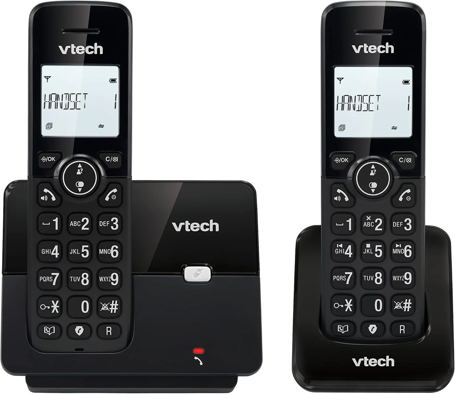 VTech CS2001 DECT 2 Handset Cordless Telephone for Home with Nuisance Call Blocker, Reliable Long Range up to 300m, Caller ID, Call Waiting, 1.8 Backlit Display, Speakerphone, Intercom, Big Buttons VTech CS2001 DECT 2 Handset Cordless Telephone for Home with Nuisance Call Blocker, Reliable Long Range up to 300m, Caller ID, Call Waiting, 1.8 Backlit Display, Speakerphone, Intercom, Big Buttons