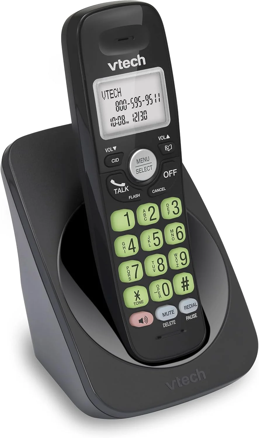 تلفن بی سیم VTech DECT 6.0 - صفحه نمایش آبی، دکمه های بزرگ، دوبلکس کامل، شناسه تماس گیرنده، نصب آسان روی دیوار، برد 300 متر تلفن بی سیم VTech DECT 6.0 - صفحه نمایش آبی، دکمه های بزرگ، دوبلکس کامل، شناسه تماس گیرنده، نصب آسان روی دیوار، برد 300 متر