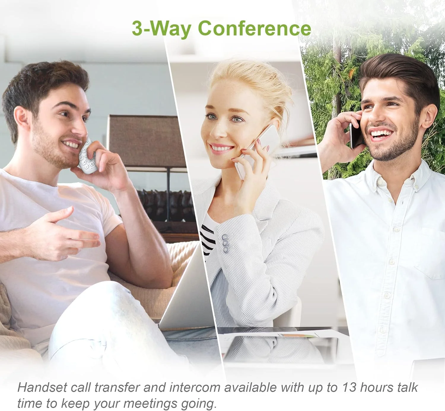 تلفن بی سیم دو گوشی VTech CS1501 DECT با قابلیت مسدود کردن تماس، نمایشگر شناسه تماس گیرنده/انتظار تماس، بلندگوی هندزفری، صفحه کلید و نمایشگر دارای نور پس زمینه و شارژر دوگانه تلفن بی سیم دو گوشی VTech CS1501 DECT با قابلیت مسدود کردن تماس، نمایشگر شناسه تماس گیرنده/انتظار تماس، بلندگوی هندزفری، صفحه کلید و نمایشگر دارای نور پس زمینه و شارژر دوگانه