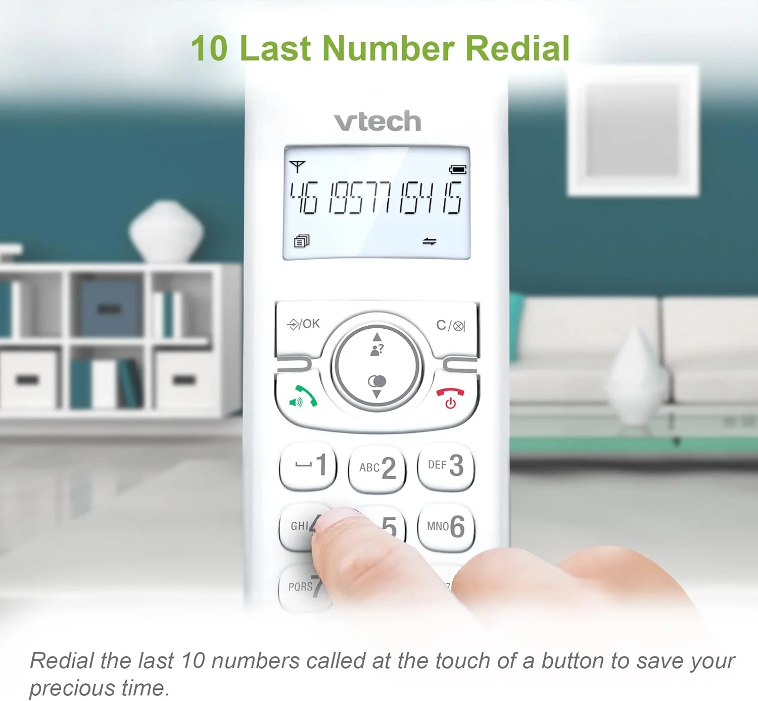 تلفن بی سیم دو گوشی VTech CS1501 DECT با قابلیت مسدود کردن تماس، نمایشگر شناسه تماس گیرنده/انتظار تماس، بلندگوی هندزفری، صفحه کلید و نمایشگر دارای نور پس زمینه و شارژر دوگانه تلفن بی سیم دو گوشی VTech CS1501 DECT با قابلیت مسدود کردن تماس، نمایشگر شناسه تماس گیرنده/انتظار تماس، بلندگوی هندزفری، صفحه کلید و نمایشگر دارای نور پس زمینه و شارژر دوگانه