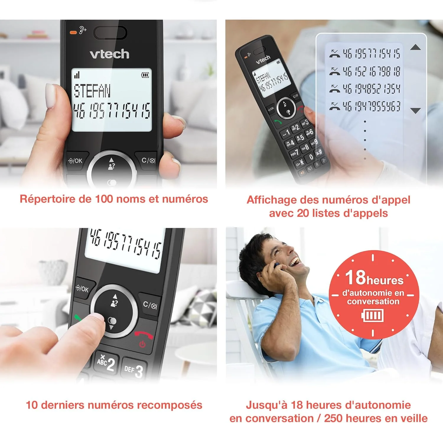 VTech Digital Cordless Phone ES2051 Dual Answering Machine Unwanted Call Blocker VTech Digital Cordless Phone ES2051 Dual Answering Machine Unwanted Call Blocker