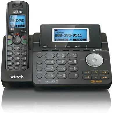 Vtech DS6151 Dect 6.0 2-Line Expandable Cordless Phone with Digital Answering System and Caller ID (Expandable Cordless Phone, Black) Vtech DS6151 Dect 6.0 2-Line Expandable Cordless Phone with Digital Answering System and Caller ID (Expandable Cordless Phone, Black)