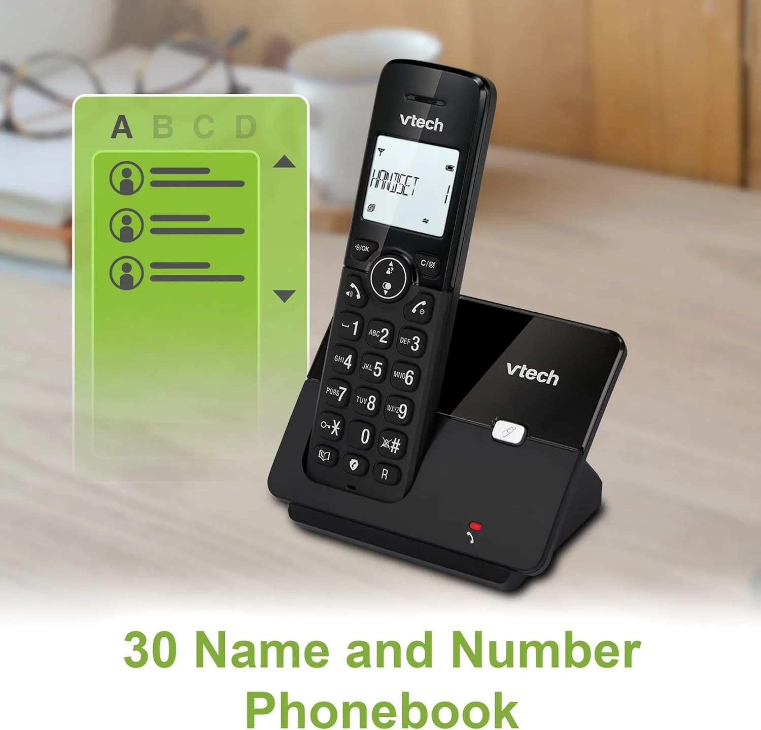 VTech CS2001 DECT 2 Handset Cordless Telephone for Home with Nuisance Call Blocker, Reliable Long Range up to 300m, Caller ID, Call Waiting, 1.8 Backlit Display, Speakerphone, Intercom, Big Buttons VTech CS2001 DECT 2 Handset Cordless Telephone for Home with Nuisance Call Blocker, Reliable Long Range up to 300m, Caller ID, Call Waiting, 1.8 Backlit Display, Speakerphone, Intercom, Big Buttons
